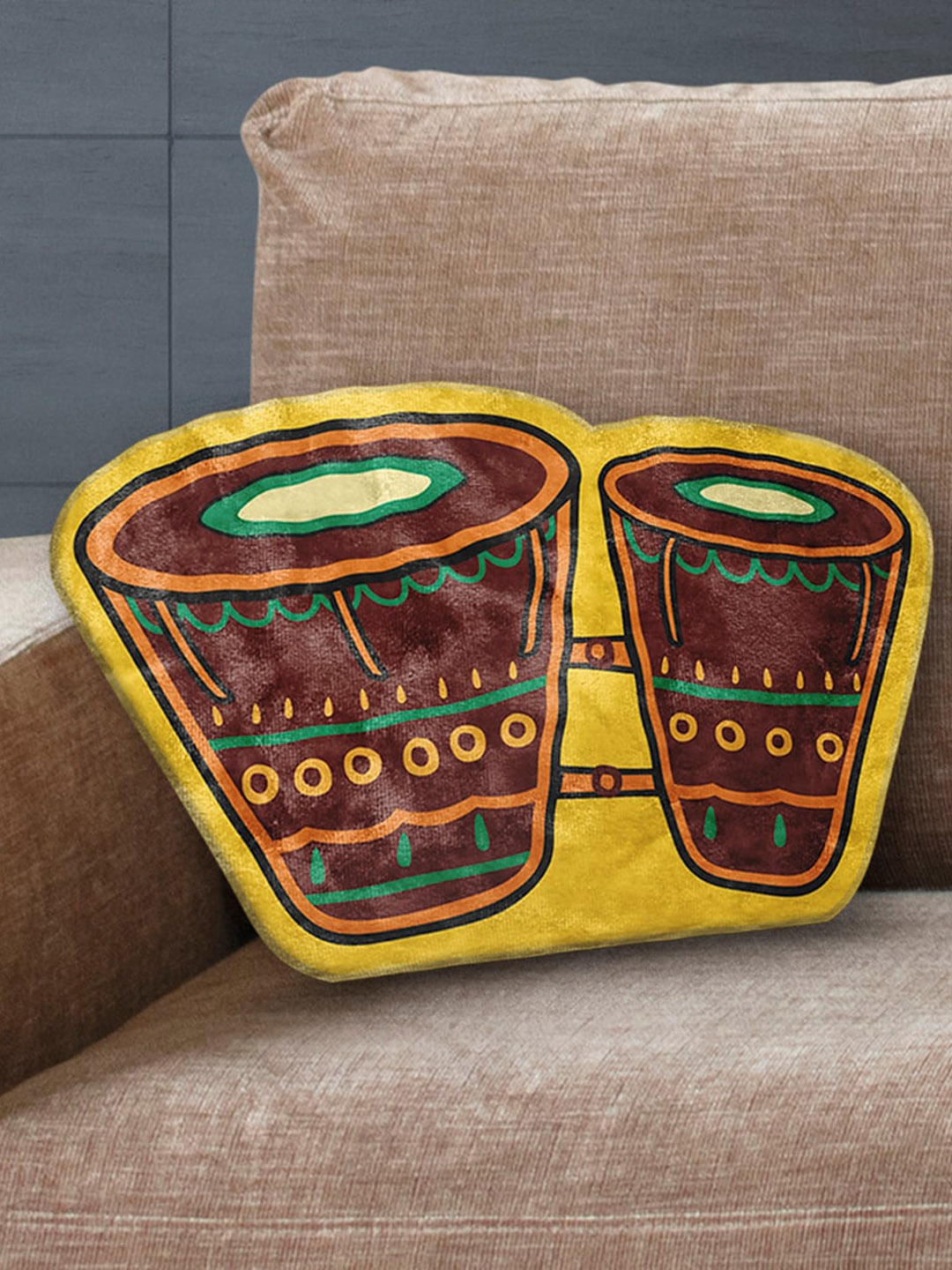 

LA VERNE Multicolor Abstract Shaped cushion, Multi