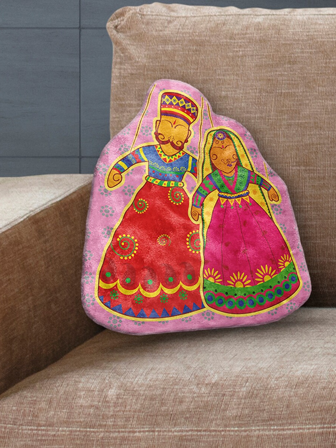 

La Verne Multi Velvet Shaped cushion with filler