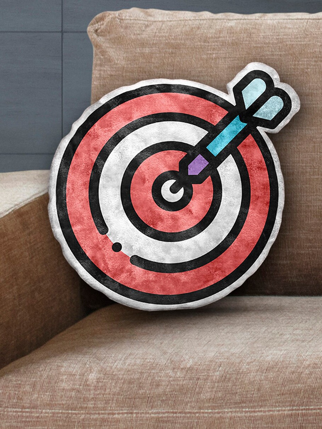 

La Verne Pink & White Cushion with Filler