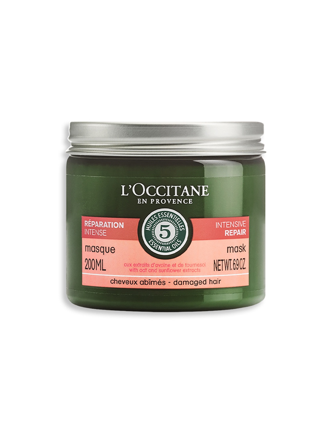 

LOccitane en Provence Aromachologie Intensive Repair Mask for Damaged Hair 200 ml, Green