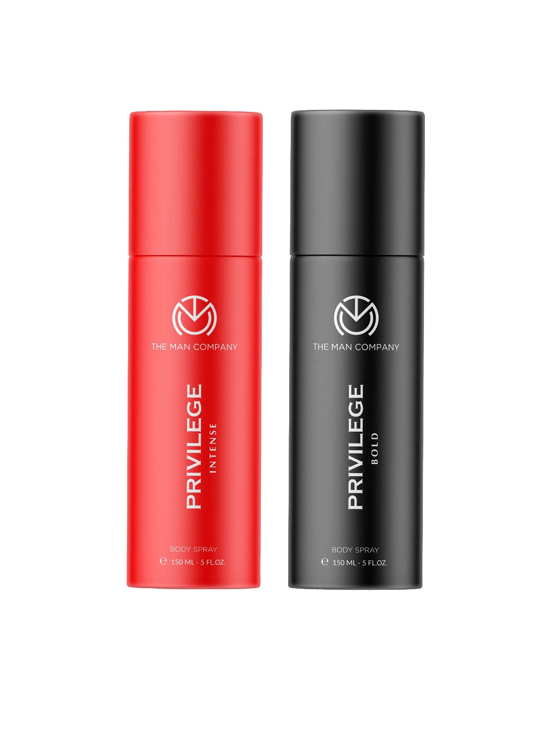 

THE MAN COMPANY Men Set of 2 Privilege Body Sprays - Bold & Intense - 150 ml each, Red