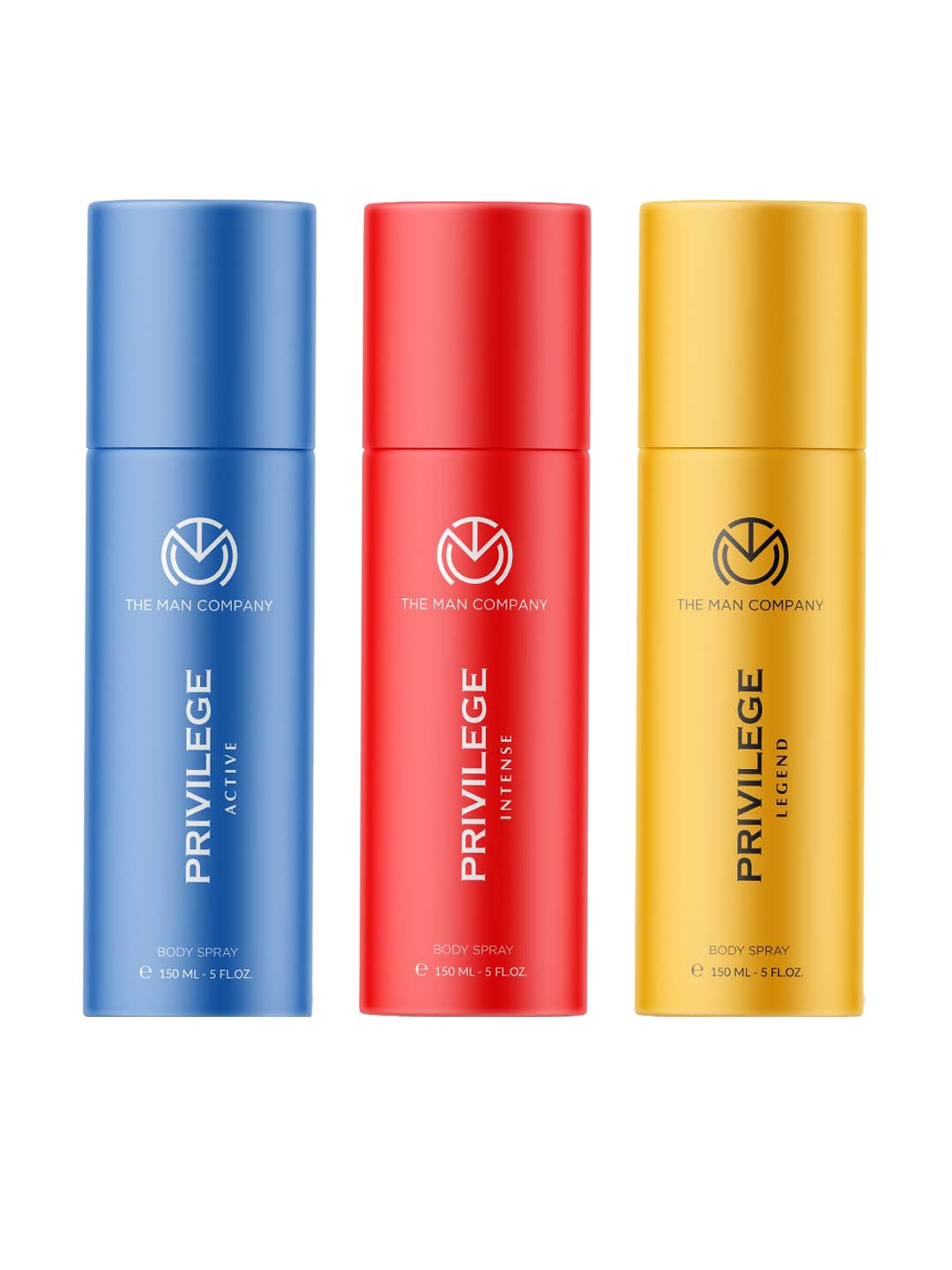 

THE MAN COMPANY Men Set of 3 Privilege Body Sprays - 150 ml each, Blue