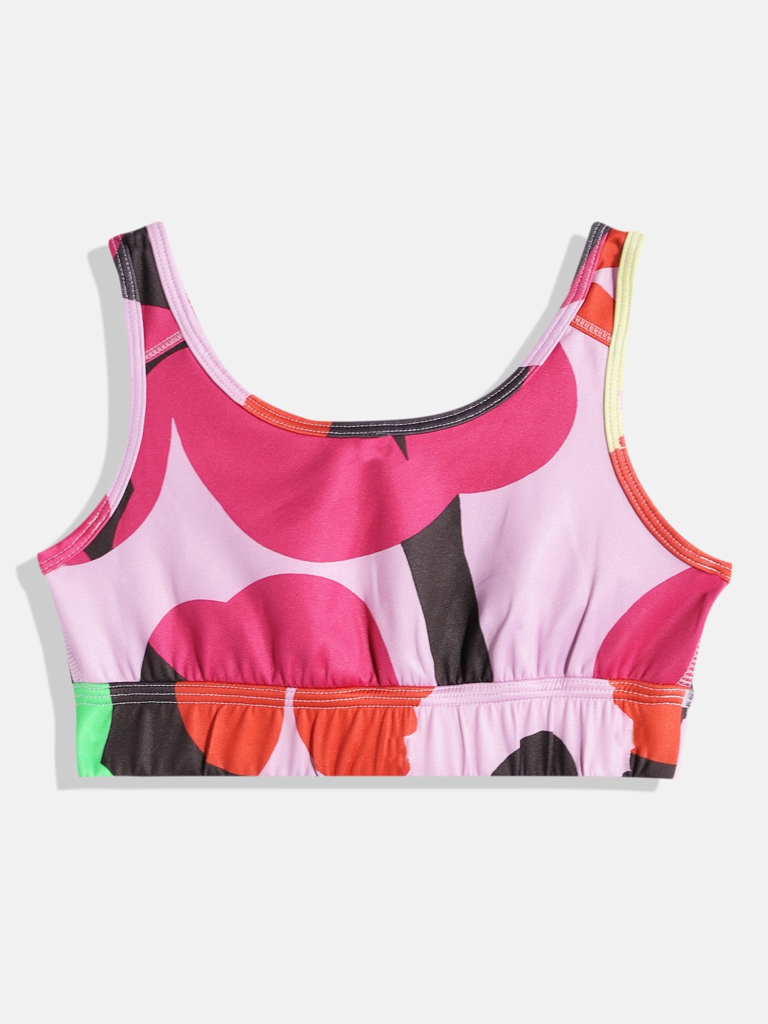 

ADIDAS Pink Abstract Lightly Padded Bra