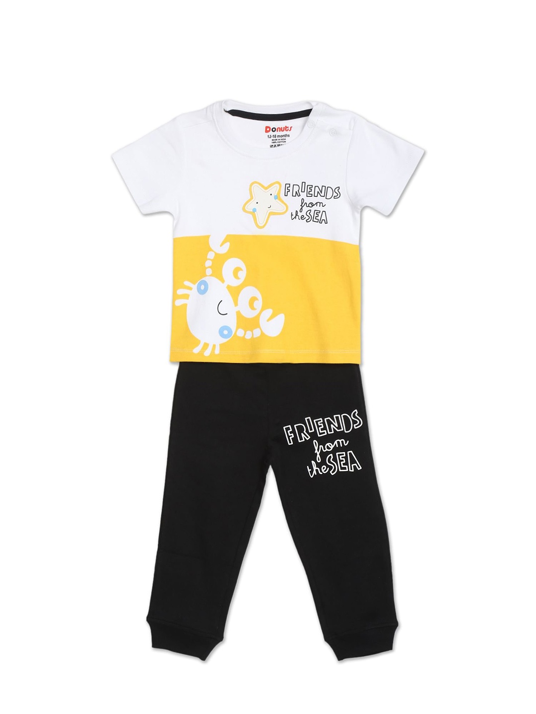 

Donuts Boys Assorted Printed T-shirt with Joggers
