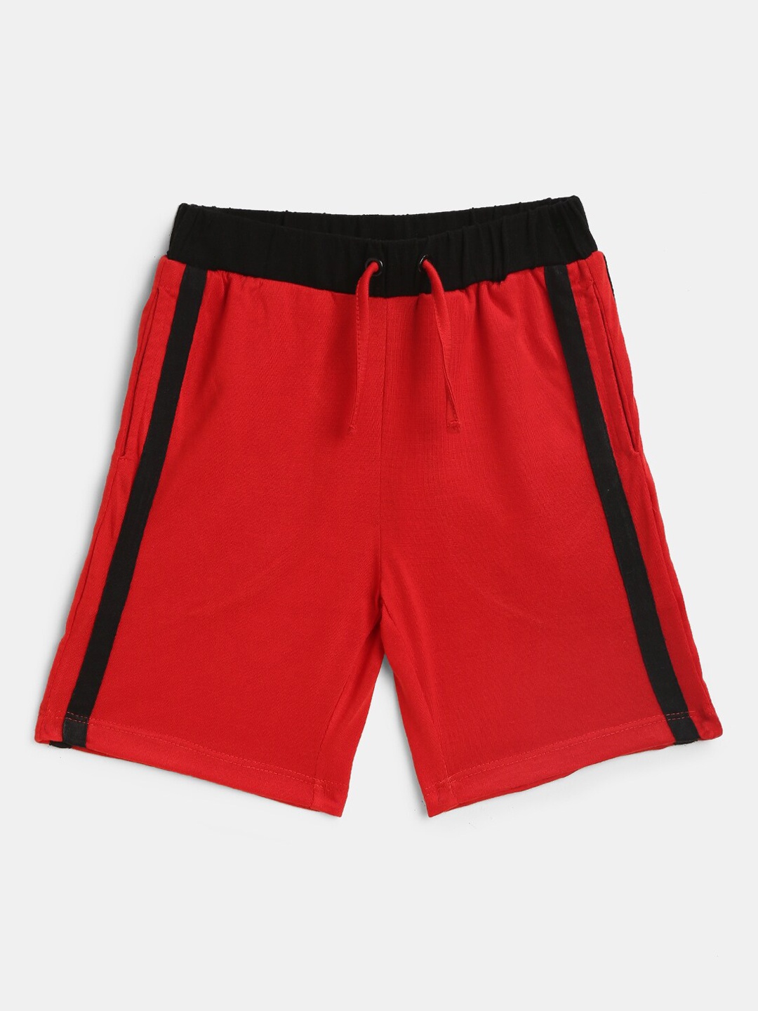 

KIDSCRAFT Boys Red Cotton Shorts