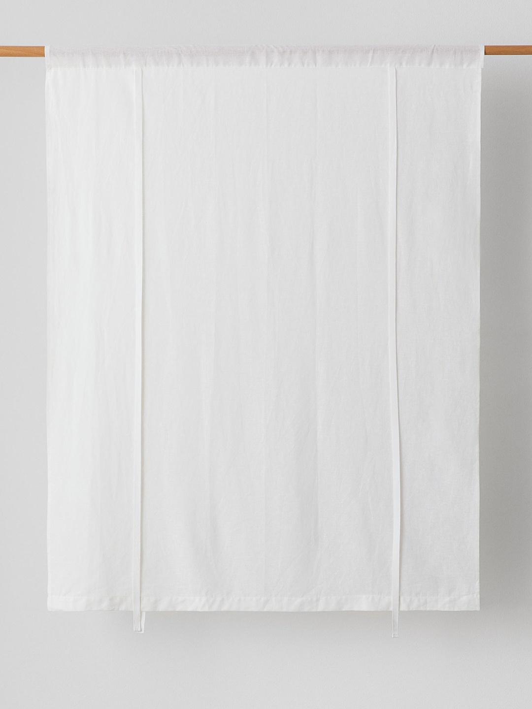 

H&M White Linen-Blend Roll-Up Curtain