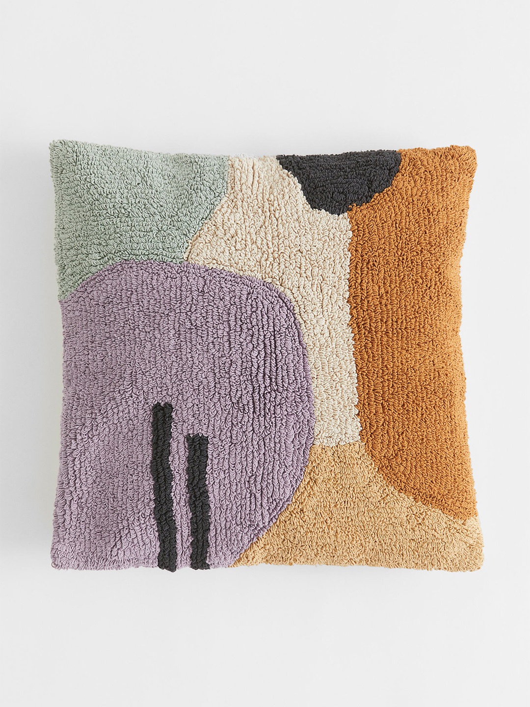 

H&M Purple Tufted Cotton Cushion Cover
