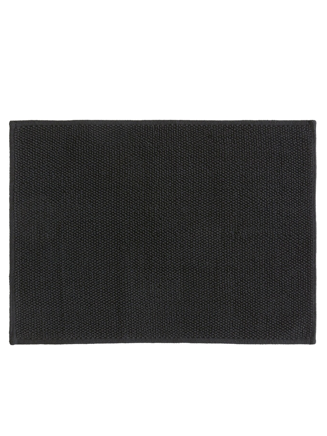 

H&M Black Cotton Bath Mat