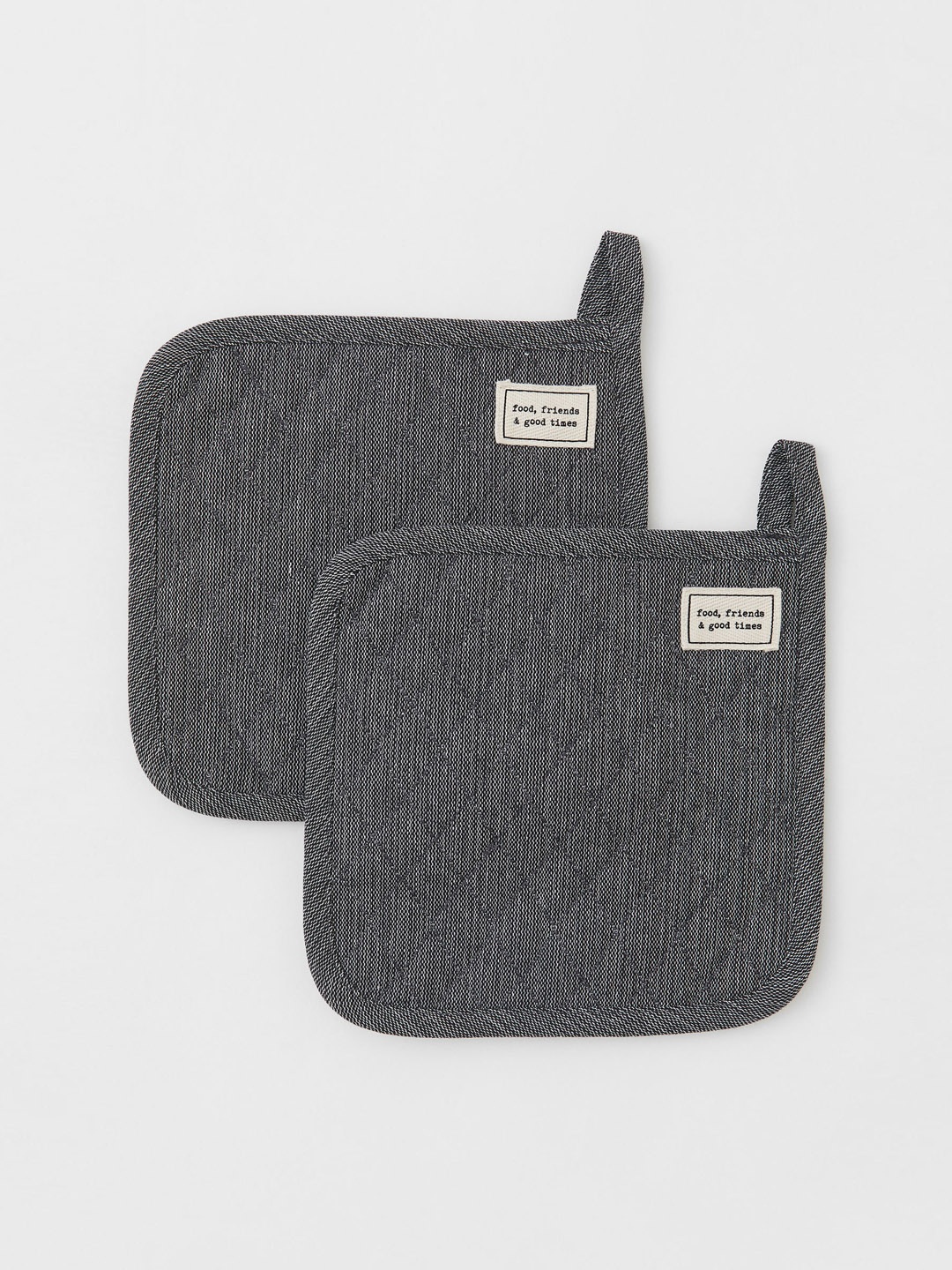 

H&M Pack of 2 Grey Cotton Pot Holders