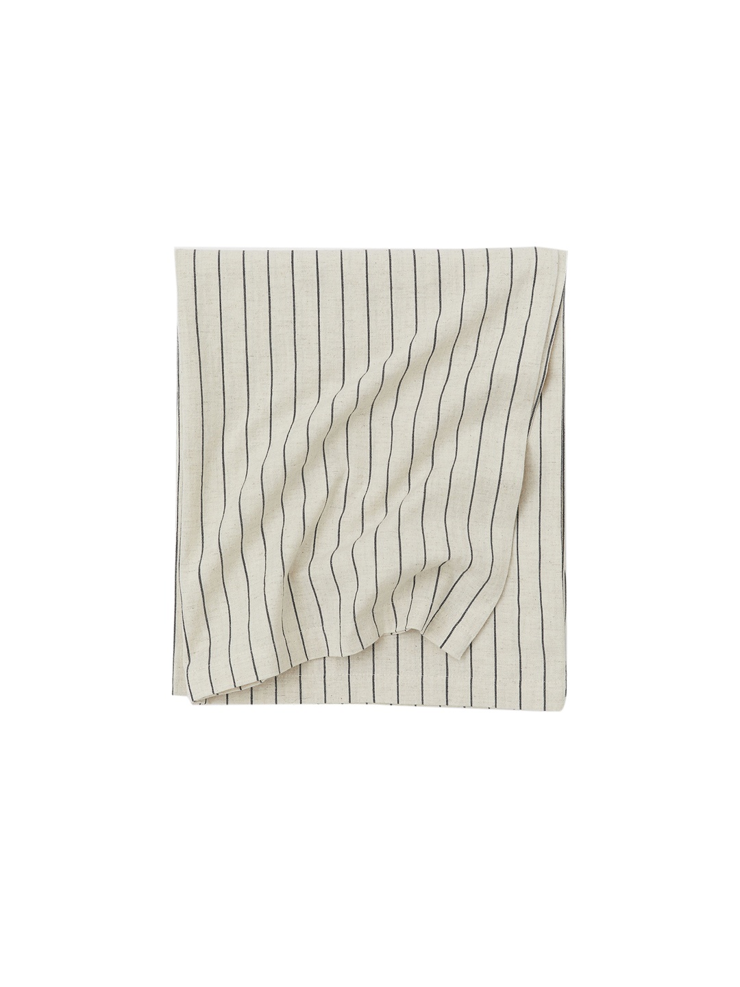 

H&M Beige Striped Linen-blend Tablecloth