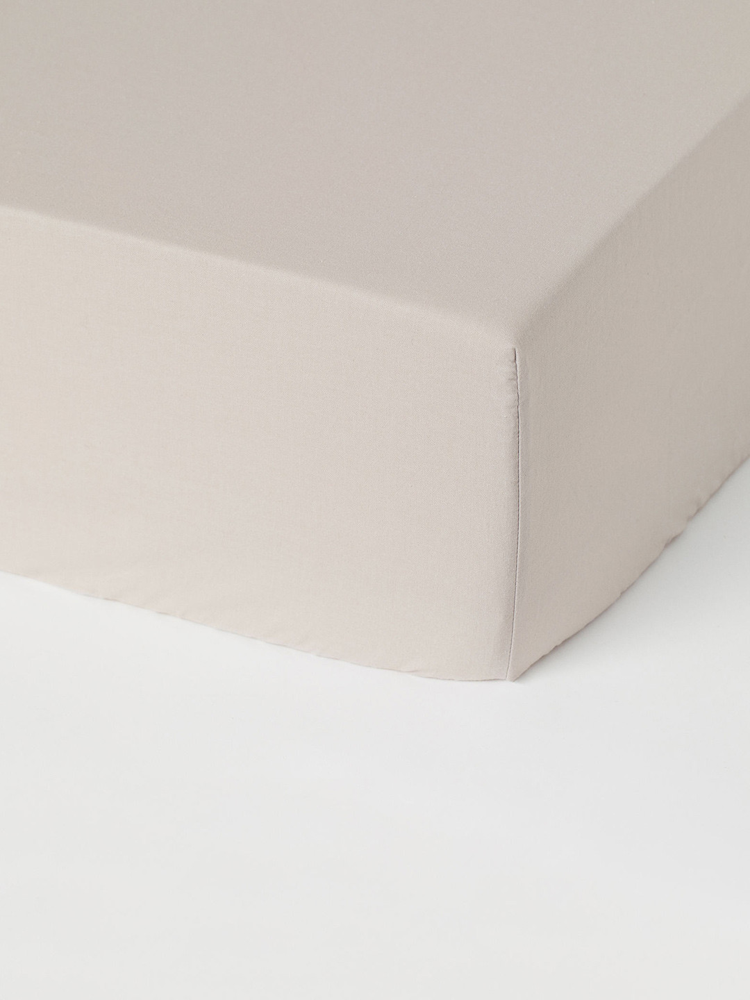 

H&M Beige Fitted Cotton Sheet