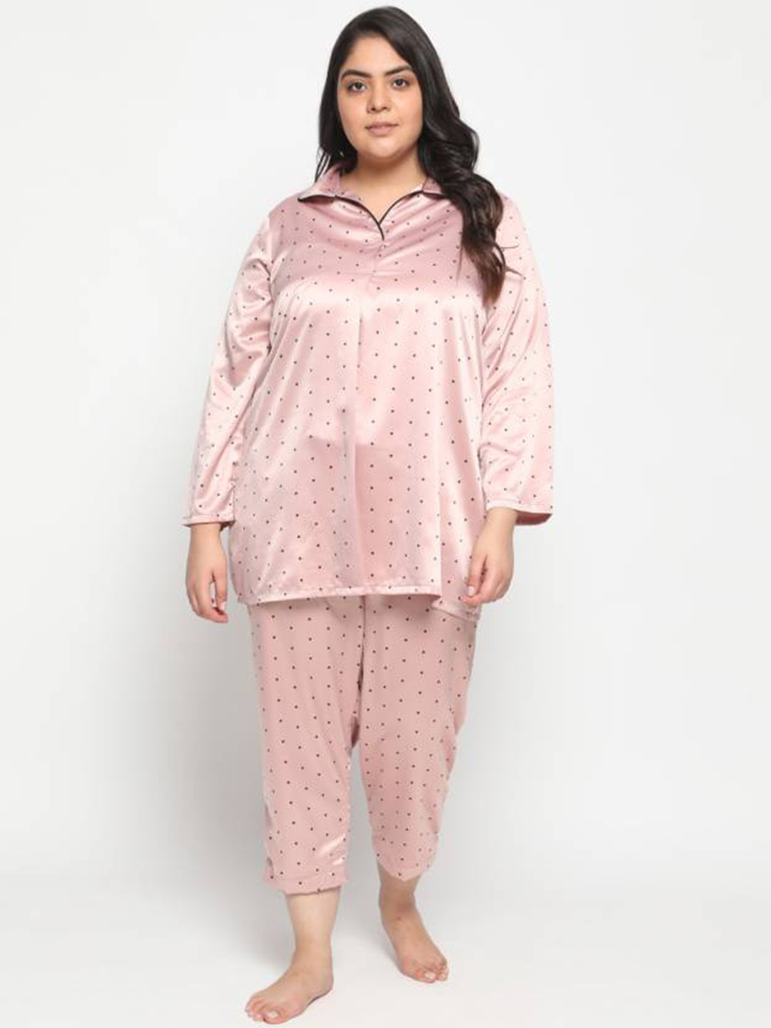 

Amydus Pink Plus Size Print Top