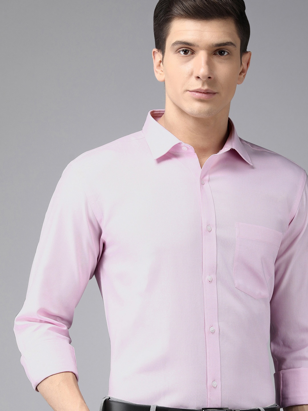 

Park Avenue Men Pink Slim Fit Formal Shirt