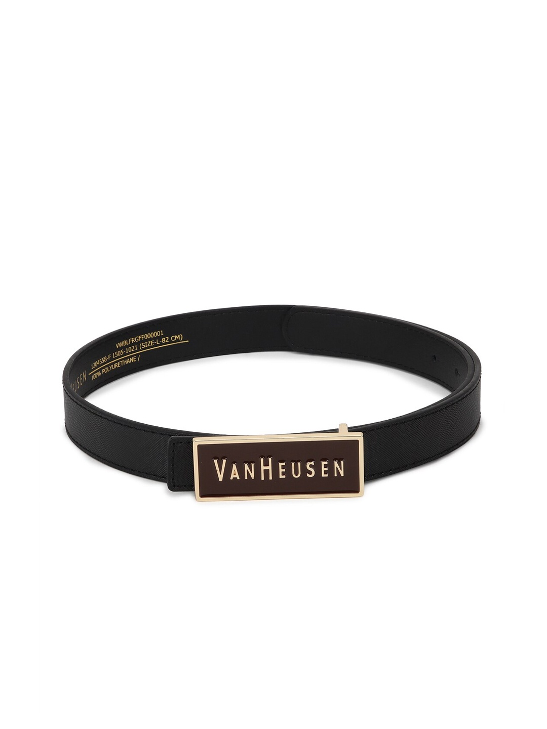 

Van Heusen Woman Women Black Textured PU Belt