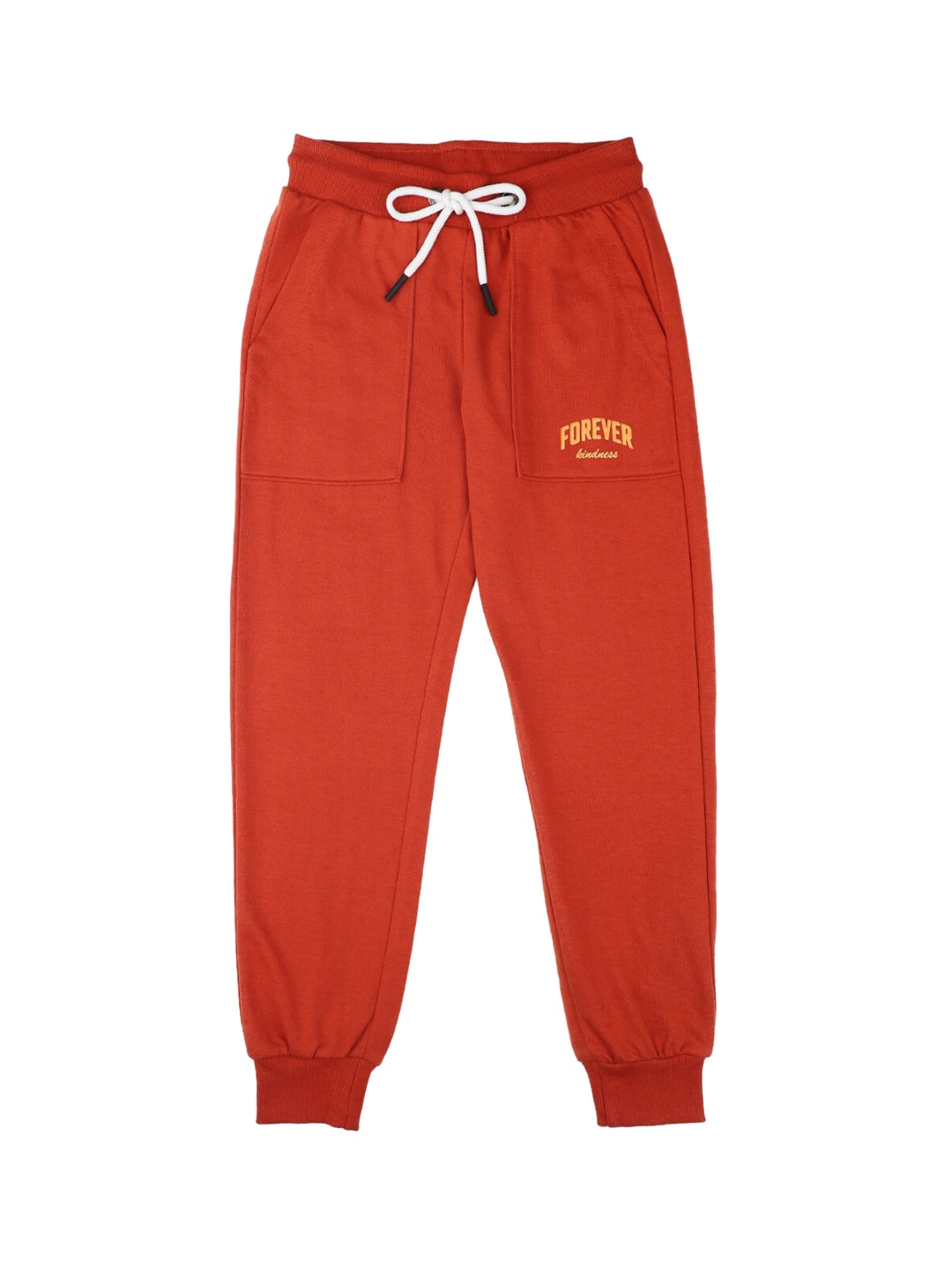 

Stupid Cupid Girls Red Solid Joggers