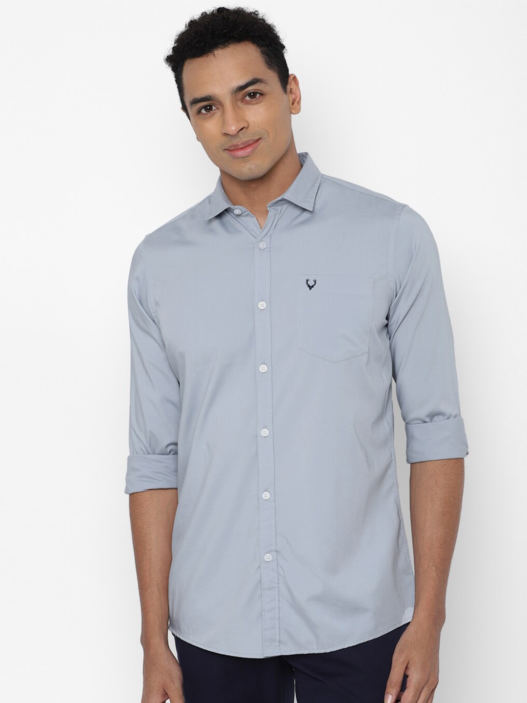 

Allen Solly Sport Men Blue Pure Cotton Casual Shirt