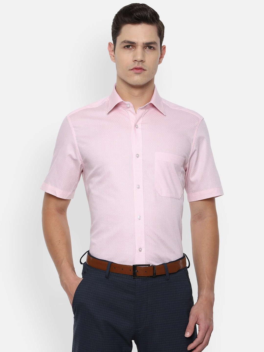 

Louis Philippe Men Pink Formal Shirt