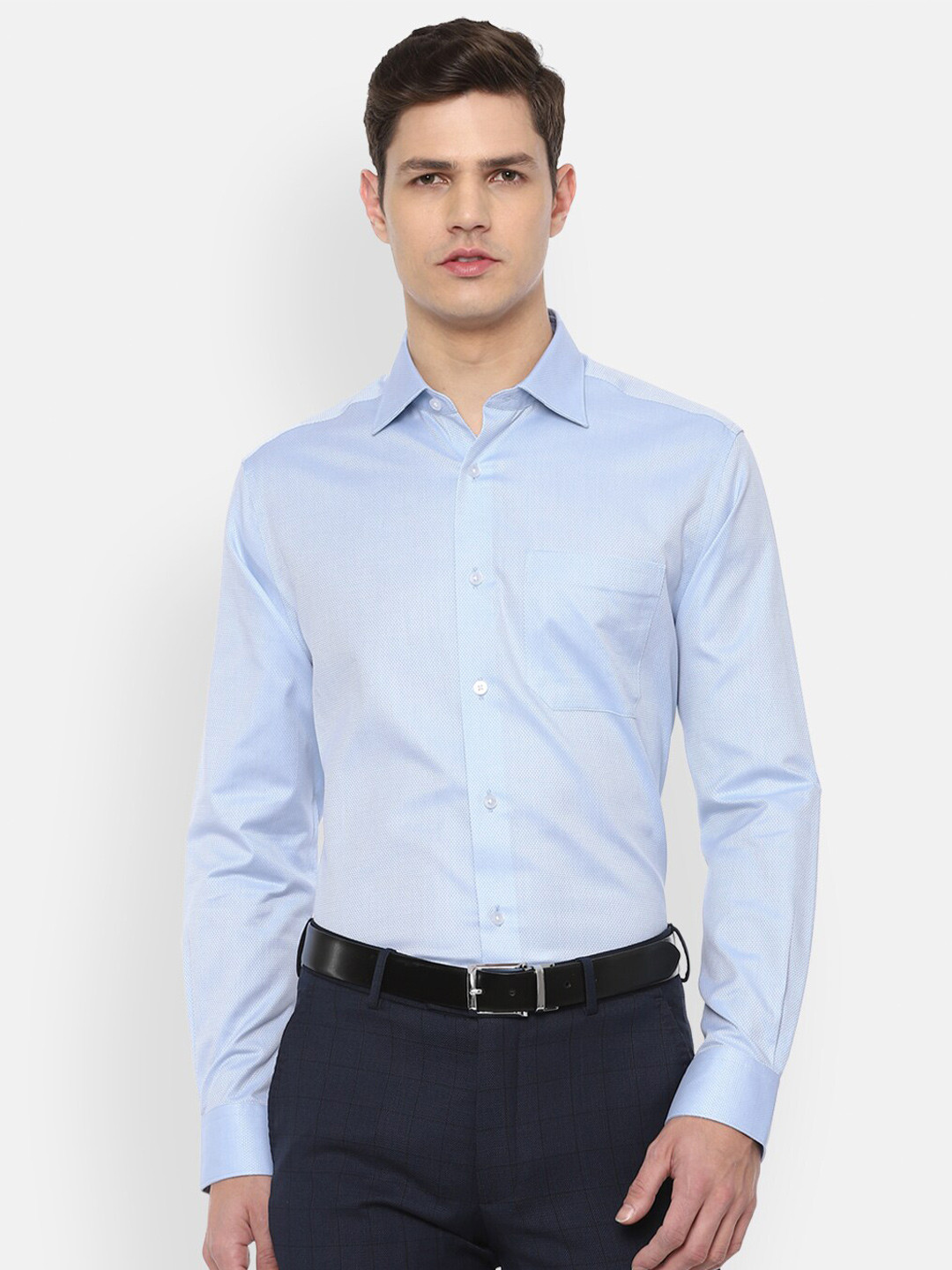 

Louis Philippe Gods & Kings Men Blue Formal Shirt