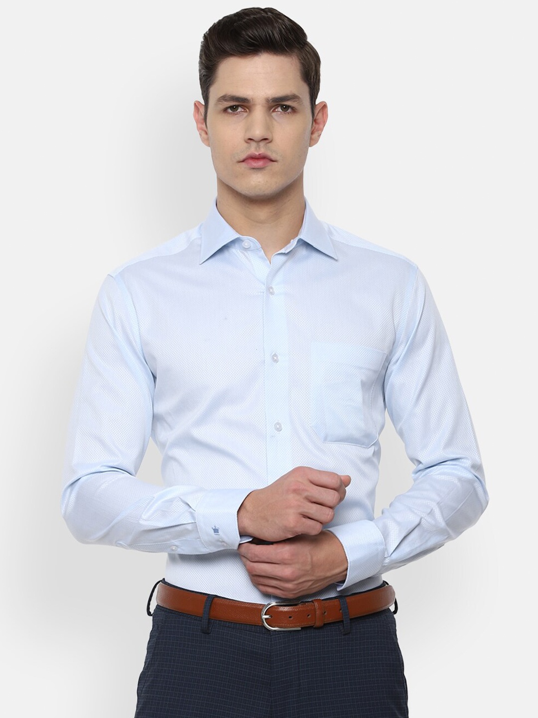 

Louis Philippe Gods & Kings Men Blue Formal Shirt