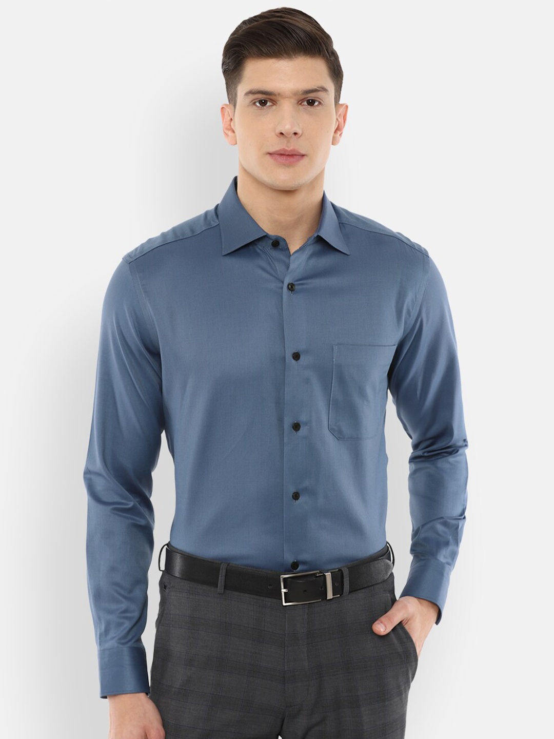 

Louis Philippe Gods & Kings Men Blue Formal Shirt