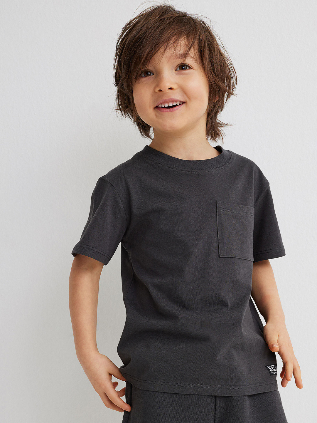 

H&M 2-Pack Cotton T-shirts, Grey