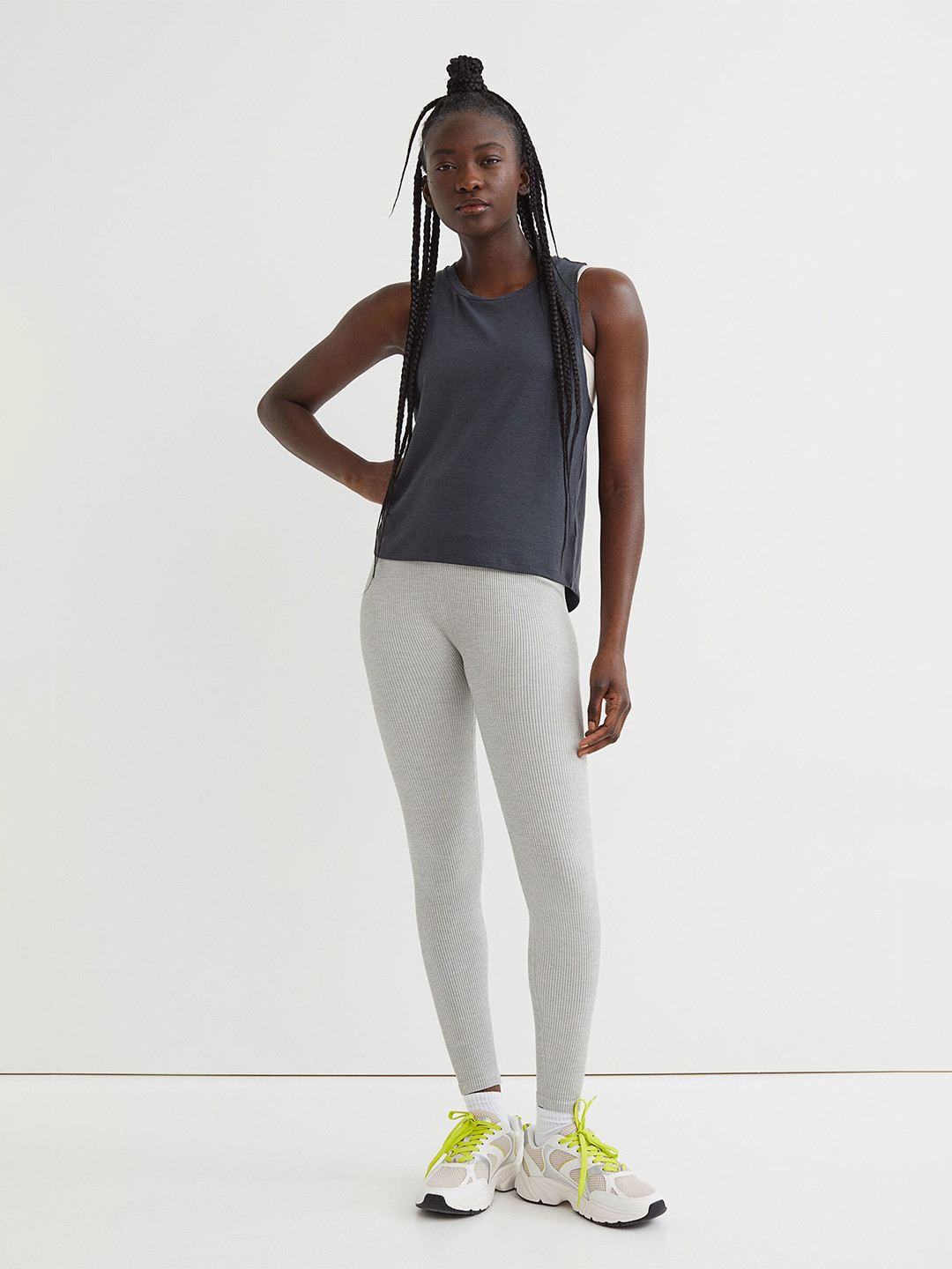 

H&M Women Grey Sports vest top