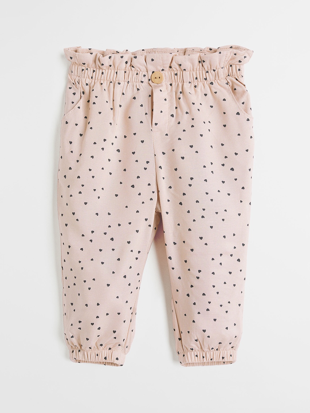 

H&M Boys Beige Cotton joggers