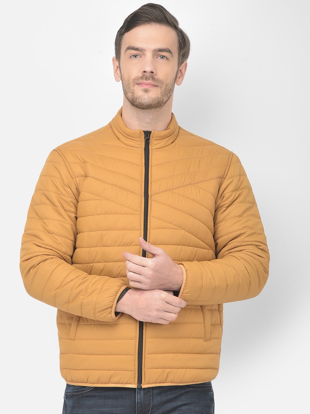 

Canary London Men Mustard Outdoor Puffer Jacket