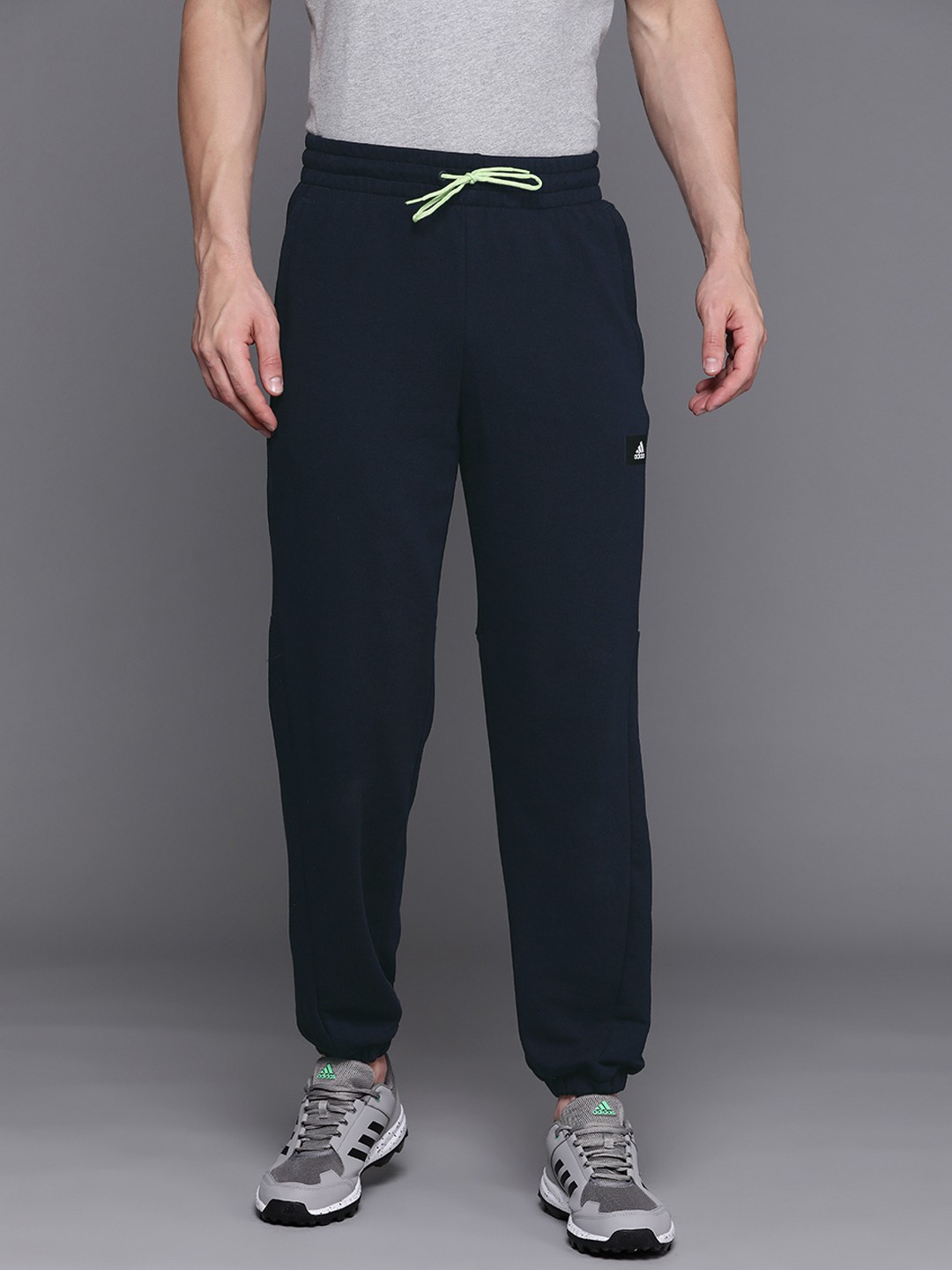 

ADIDAS Men Navy Blue FI 3BA Sustainable Joggers