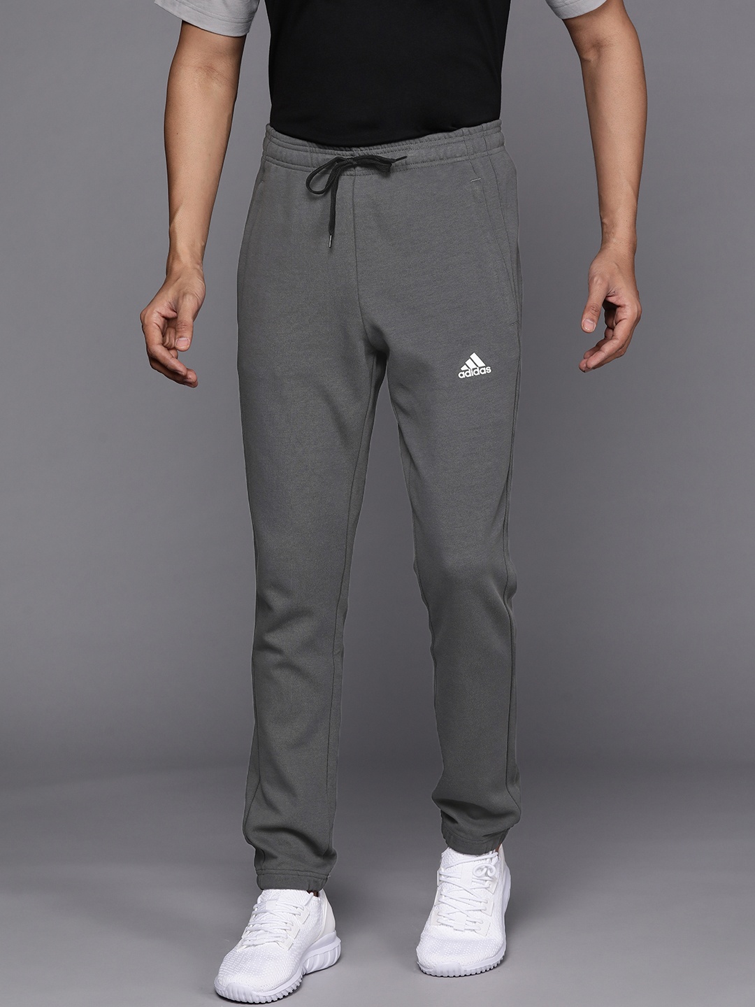 

ADIDAS Men Charcoal Grey GU Solid Running Joggers