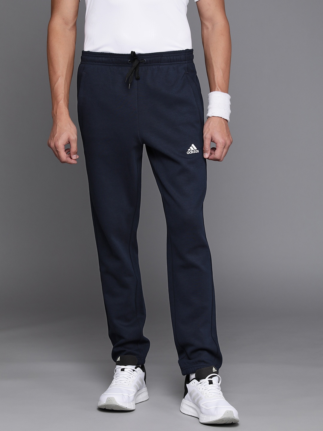 

ADIDAS Men Navy Blue GU Solid Track Pants