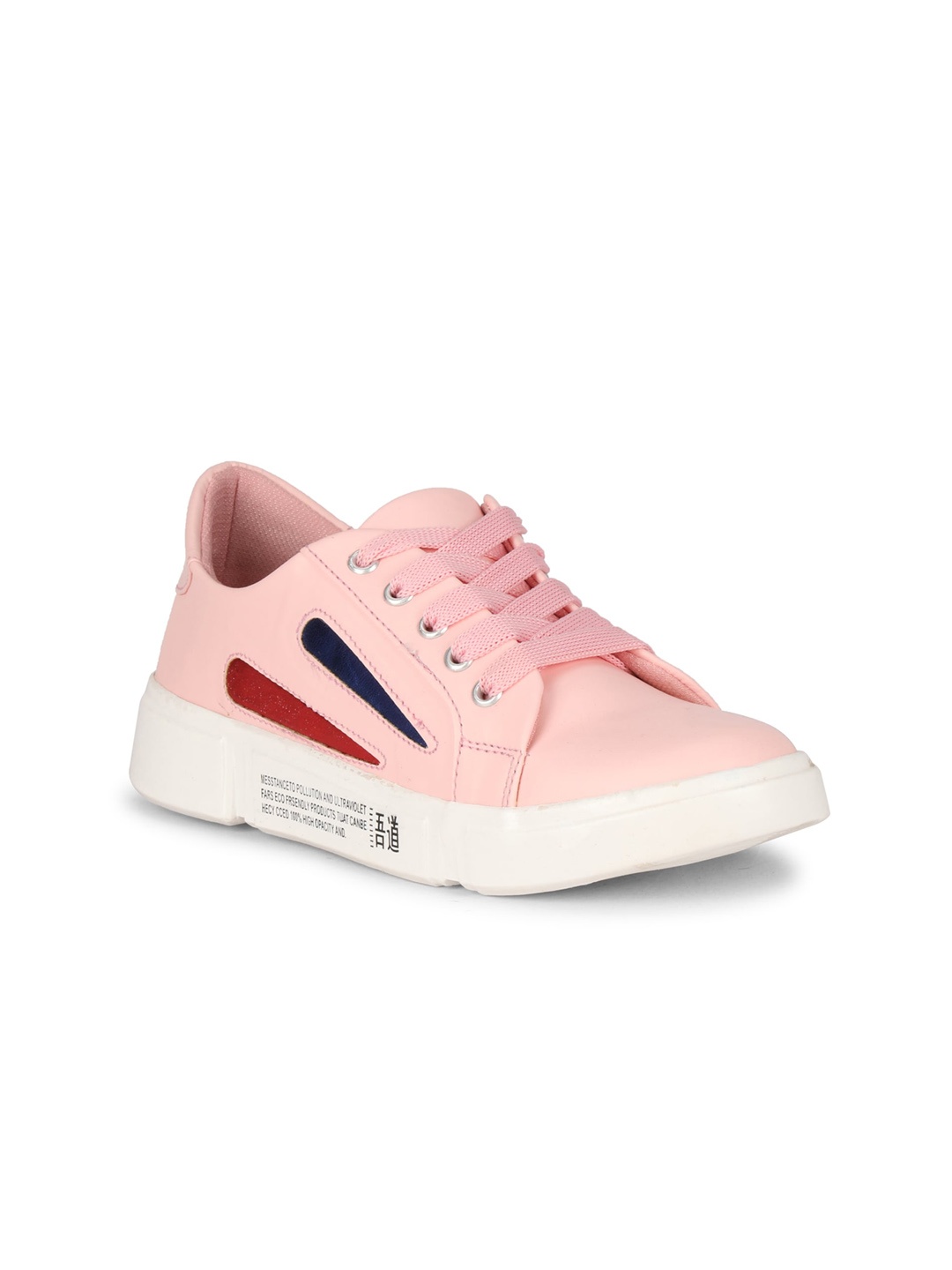 

MOZAFIA Women Pink Colourblocked PU Sneakers