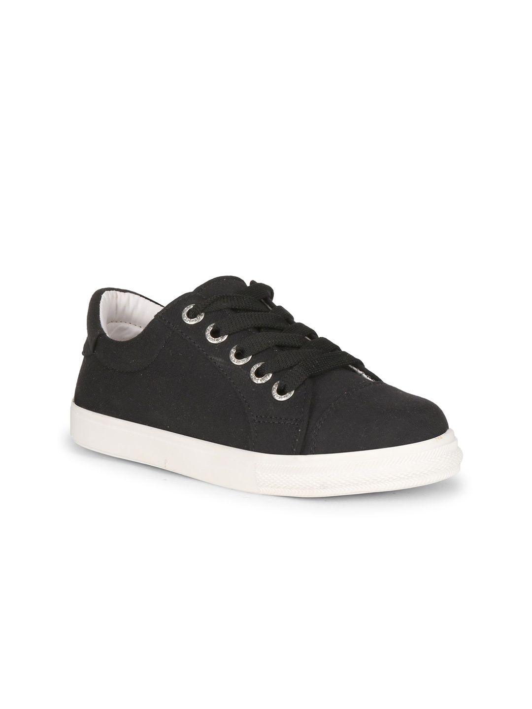 

MOZAFIA Women Black Solid Sneakers