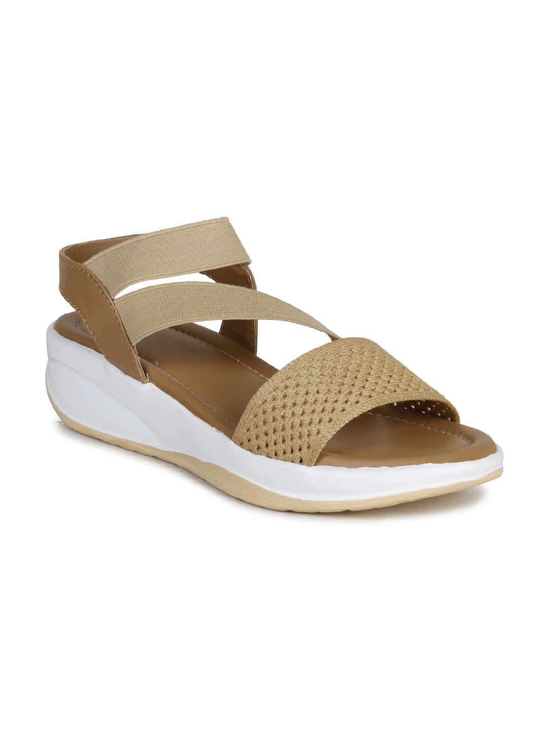 

MOZAFIA Women Beige Comfort Sandals