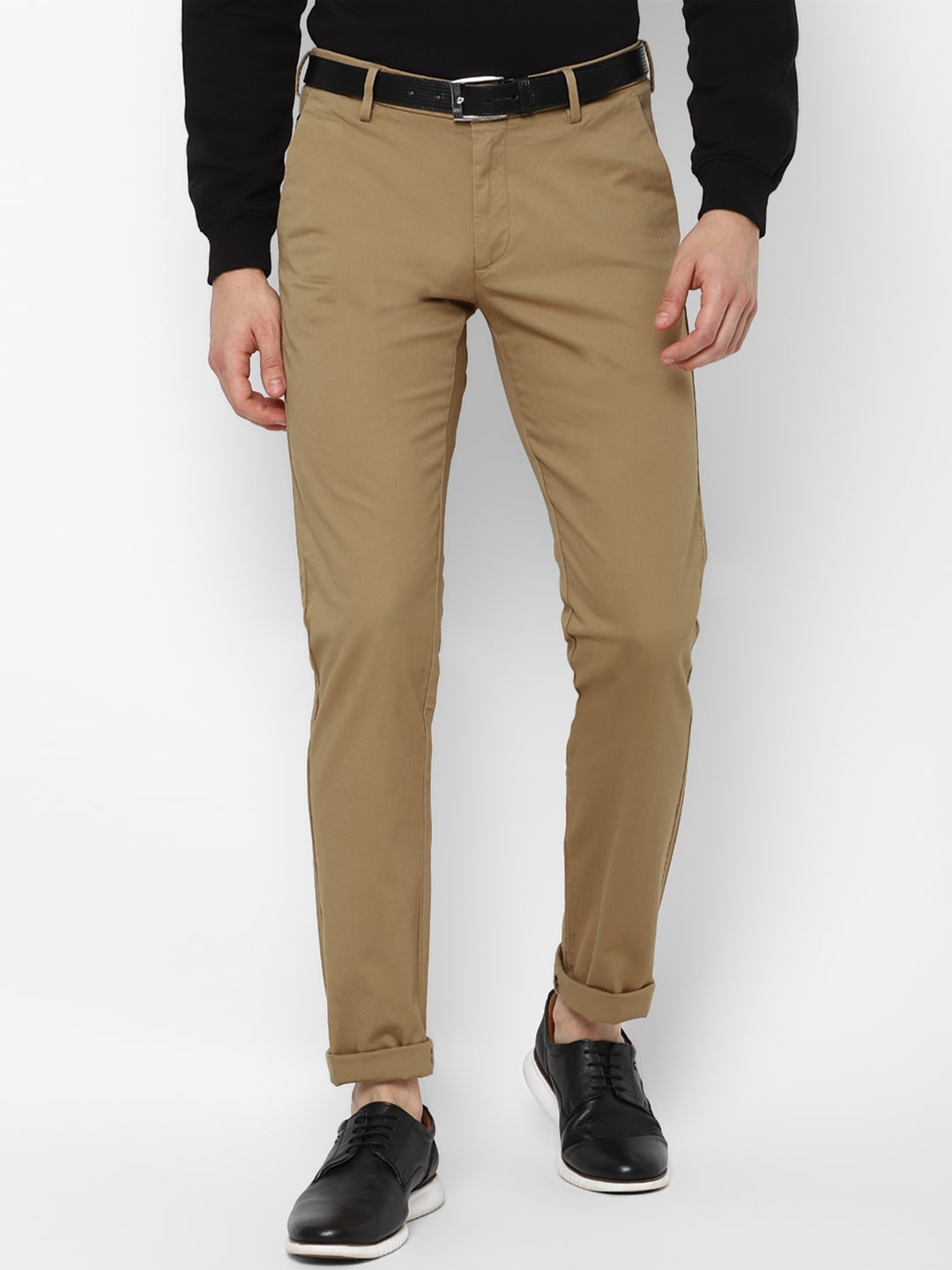 

Allen Solly Men Khaki Slim Fit Trousers