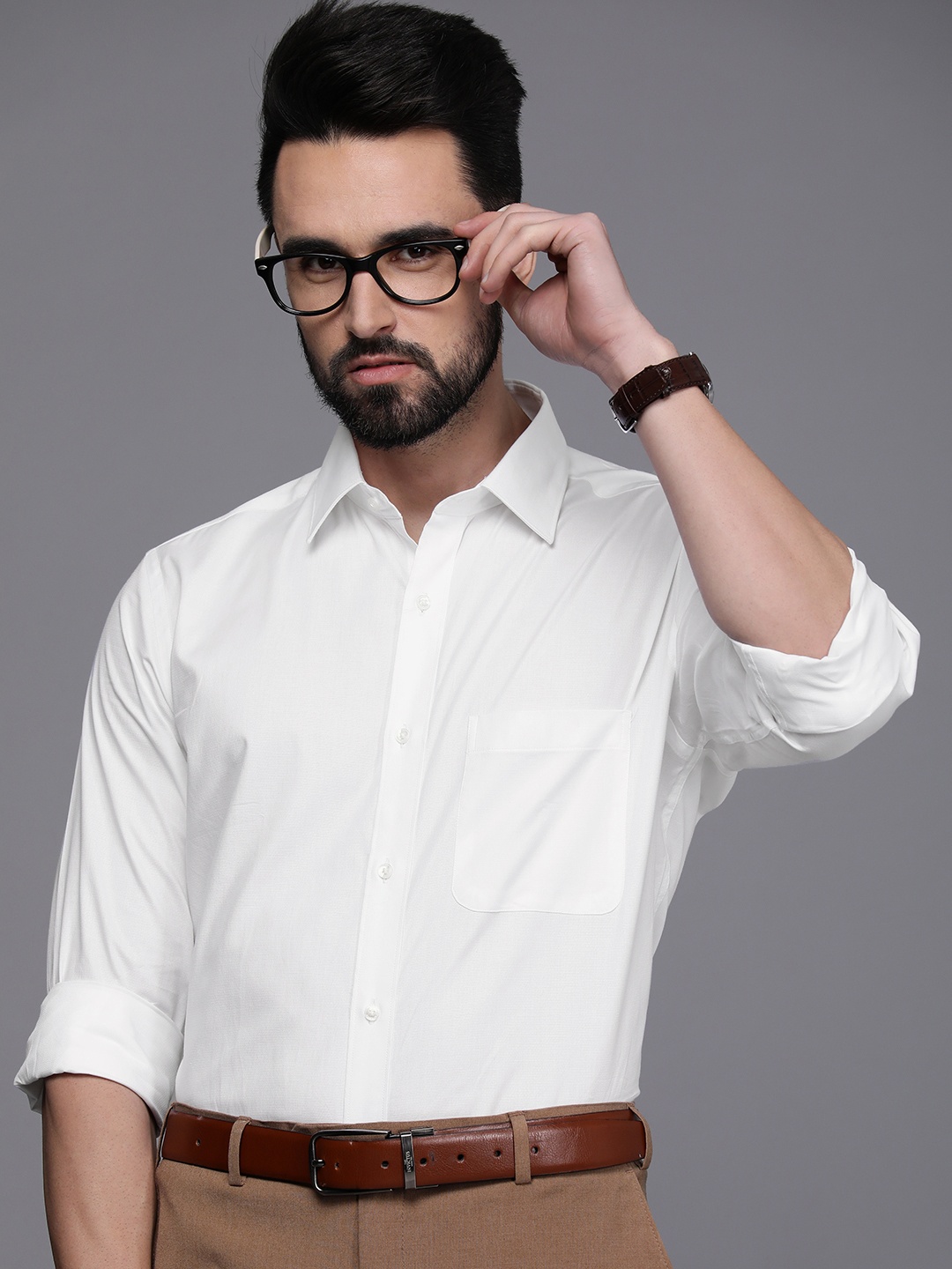 

Raymond Men White Slim Fit Formal Shirt