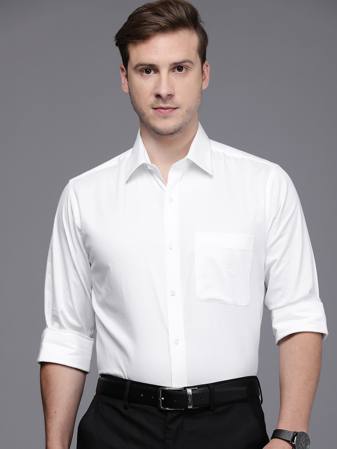 

Raymond Men White Slim Fit Formal Shirt