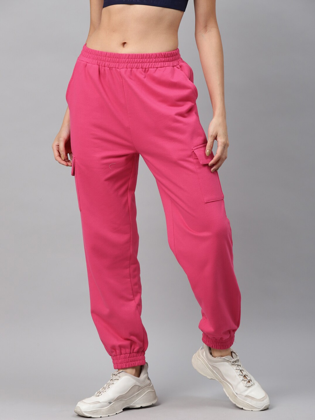 

Laabha Women Fuchsia Regular Fit Cotton Joggers