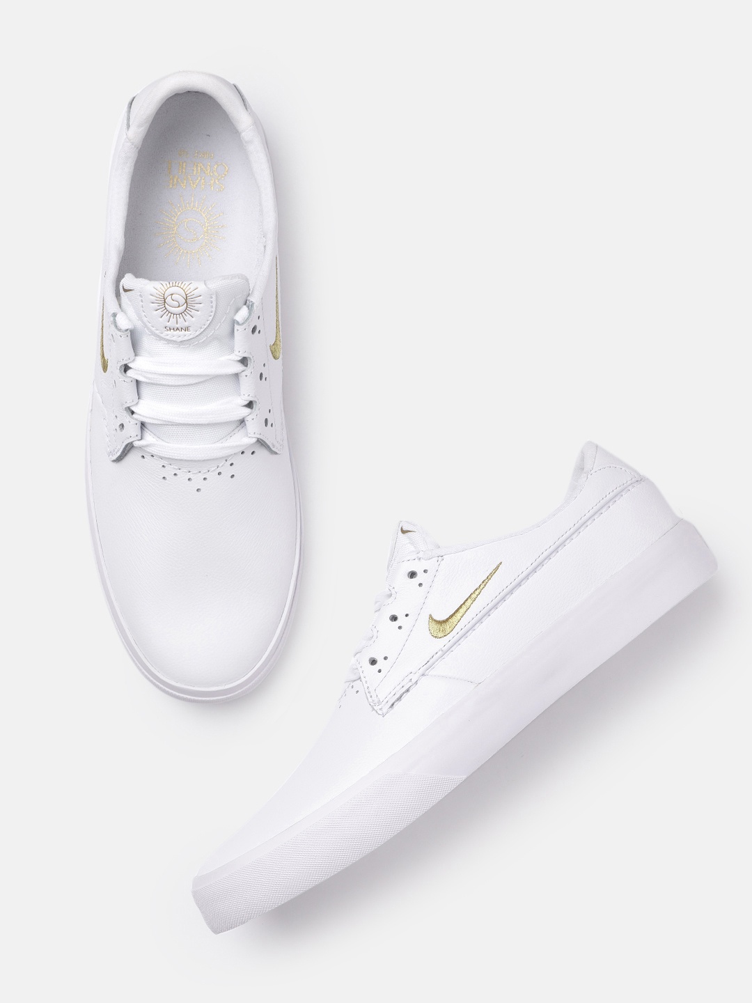 

Nike Unisex White SB Shane PRM Skate Shoes