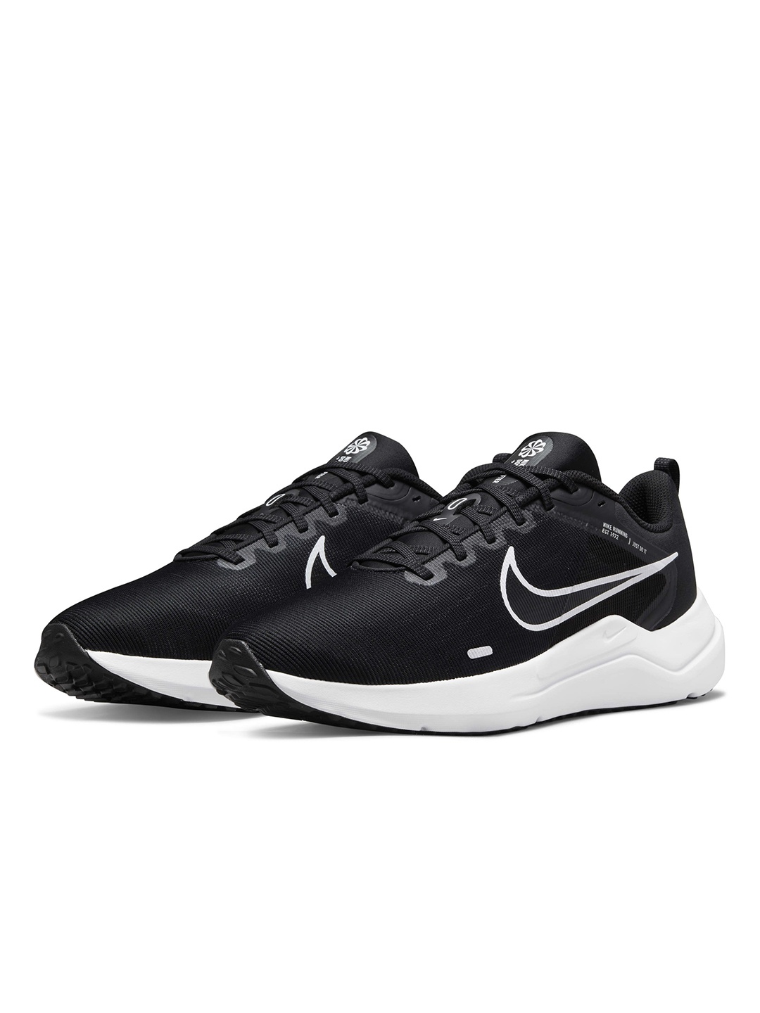 

Nike Men Solid Downshifter 12 Regular Road Running Shoes, Black