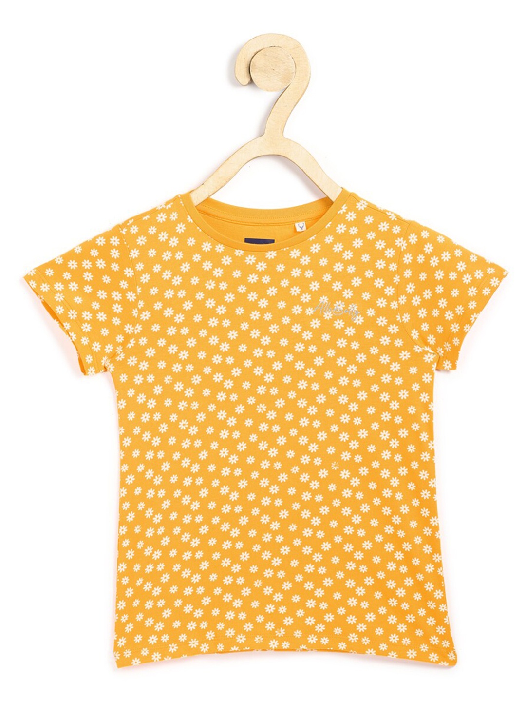 

Allen Solly Junior Girls Yellow Floral Printed T-shirt