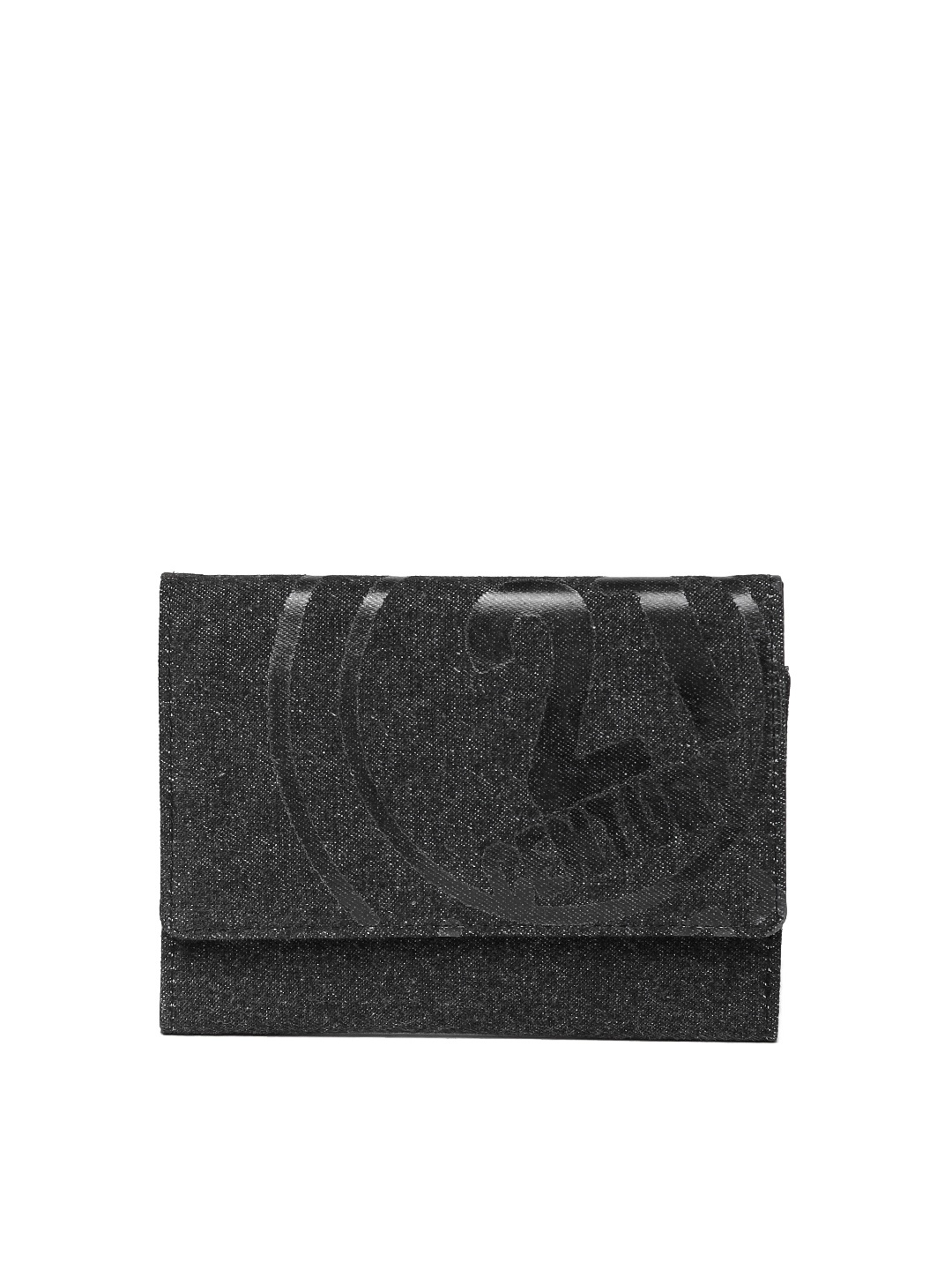 

Baggit Women Black Printed Denim Wallet