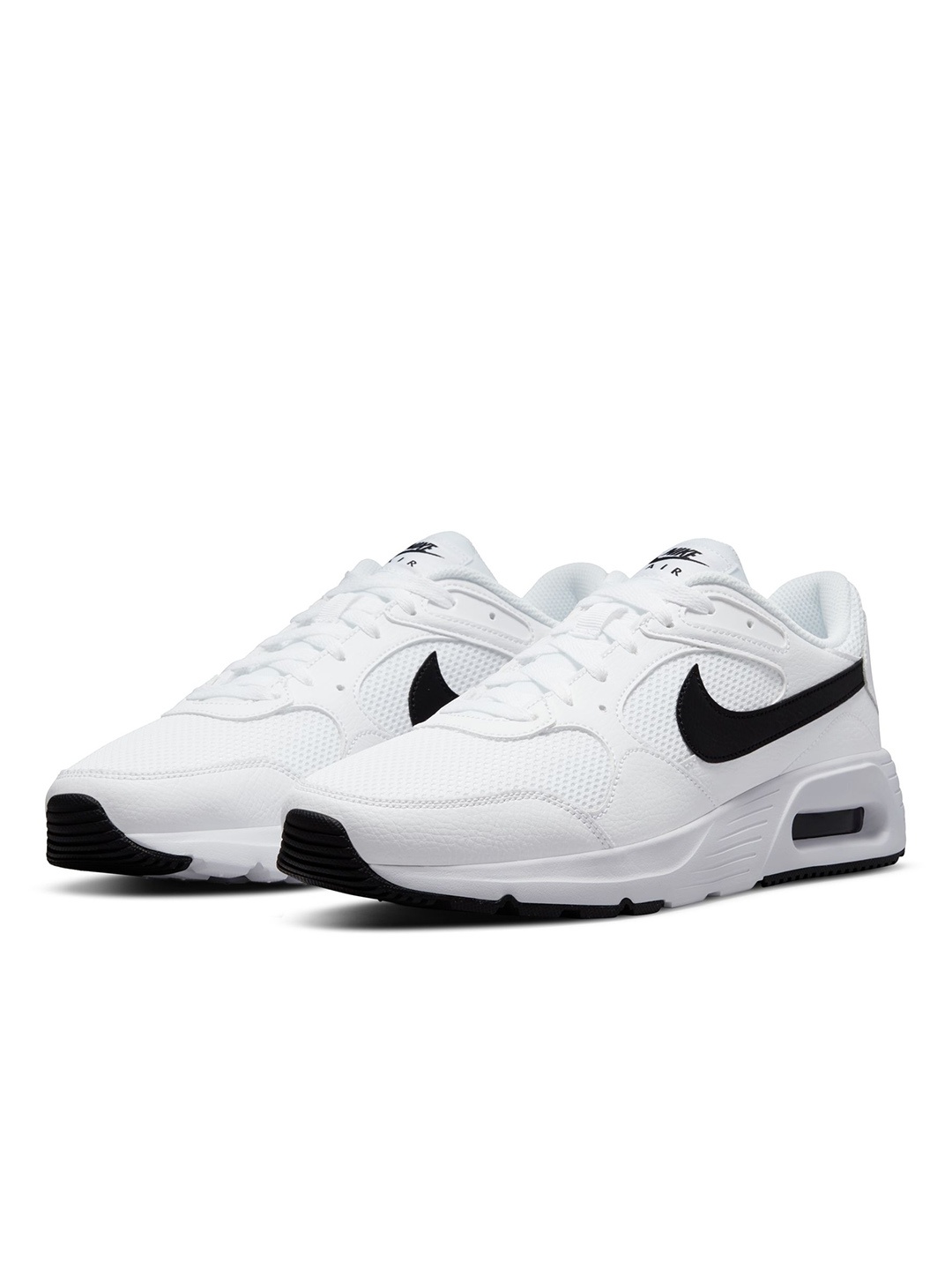 

Nike Men White Solid Leather Air Max SC Regular Sneakers