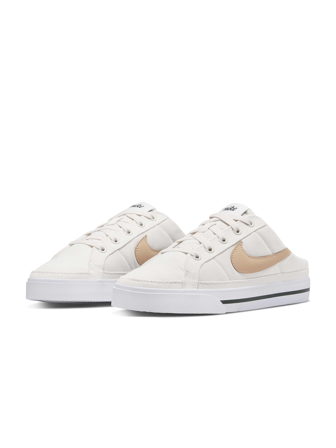 

Nike Women Cream-Coloured COURT LEGACY MULE Sneakers