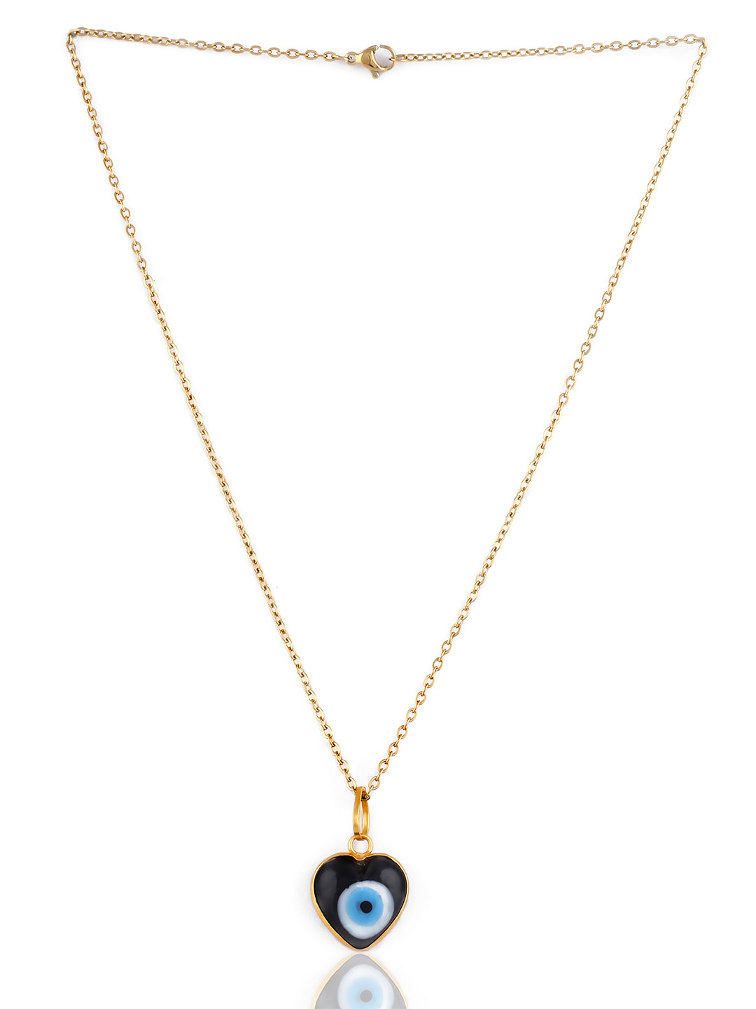 

EL REGALO Blue & Gold-Toned Brass Necklace