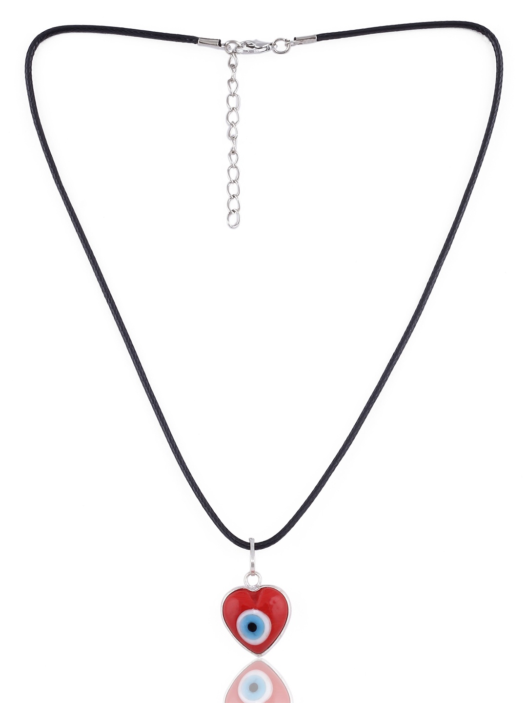 

EL REGALO Red & Blue Brass Evil Eye Necklace