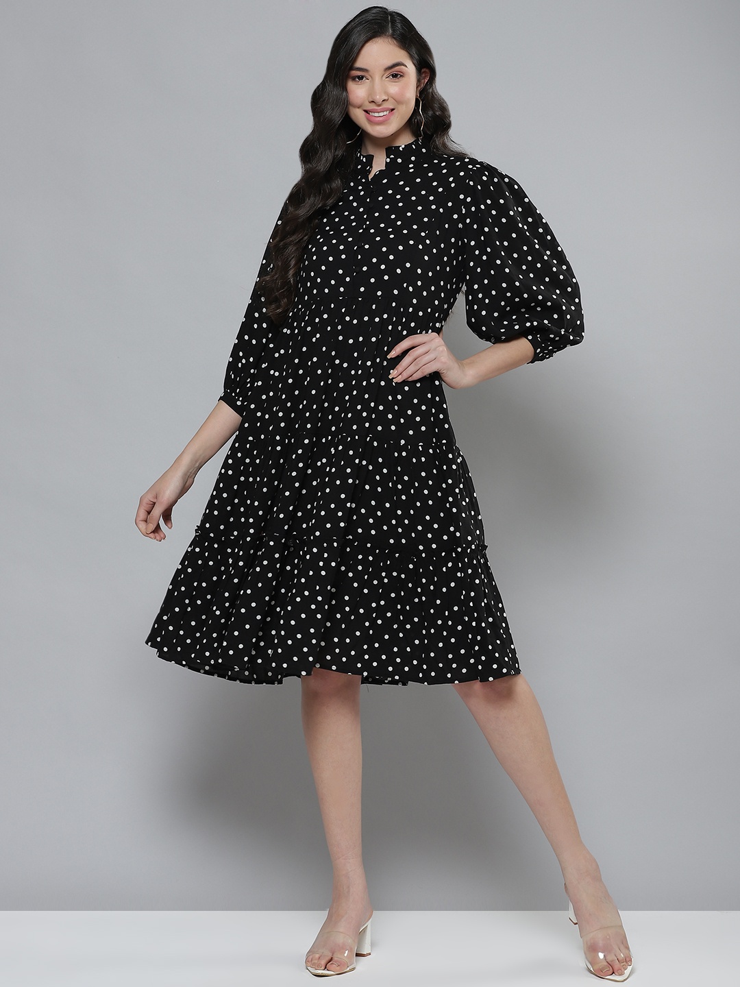 

Femella Black Midi Dress