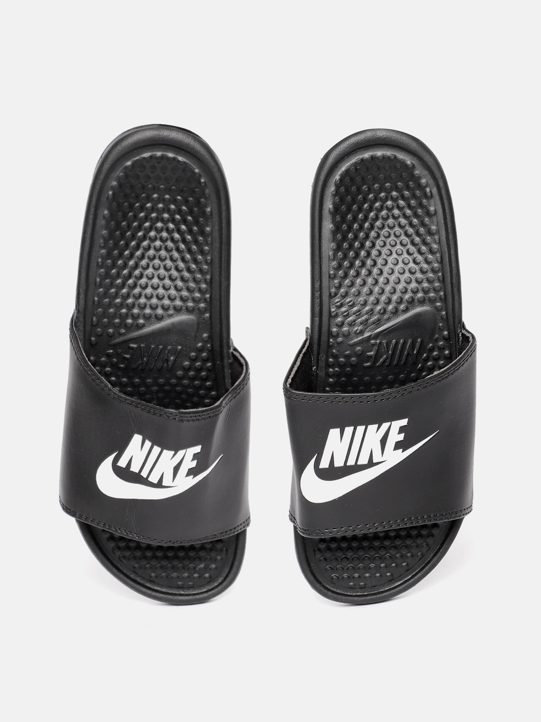 

Nike Women Brand Logo Print Benassi Sliders, Black