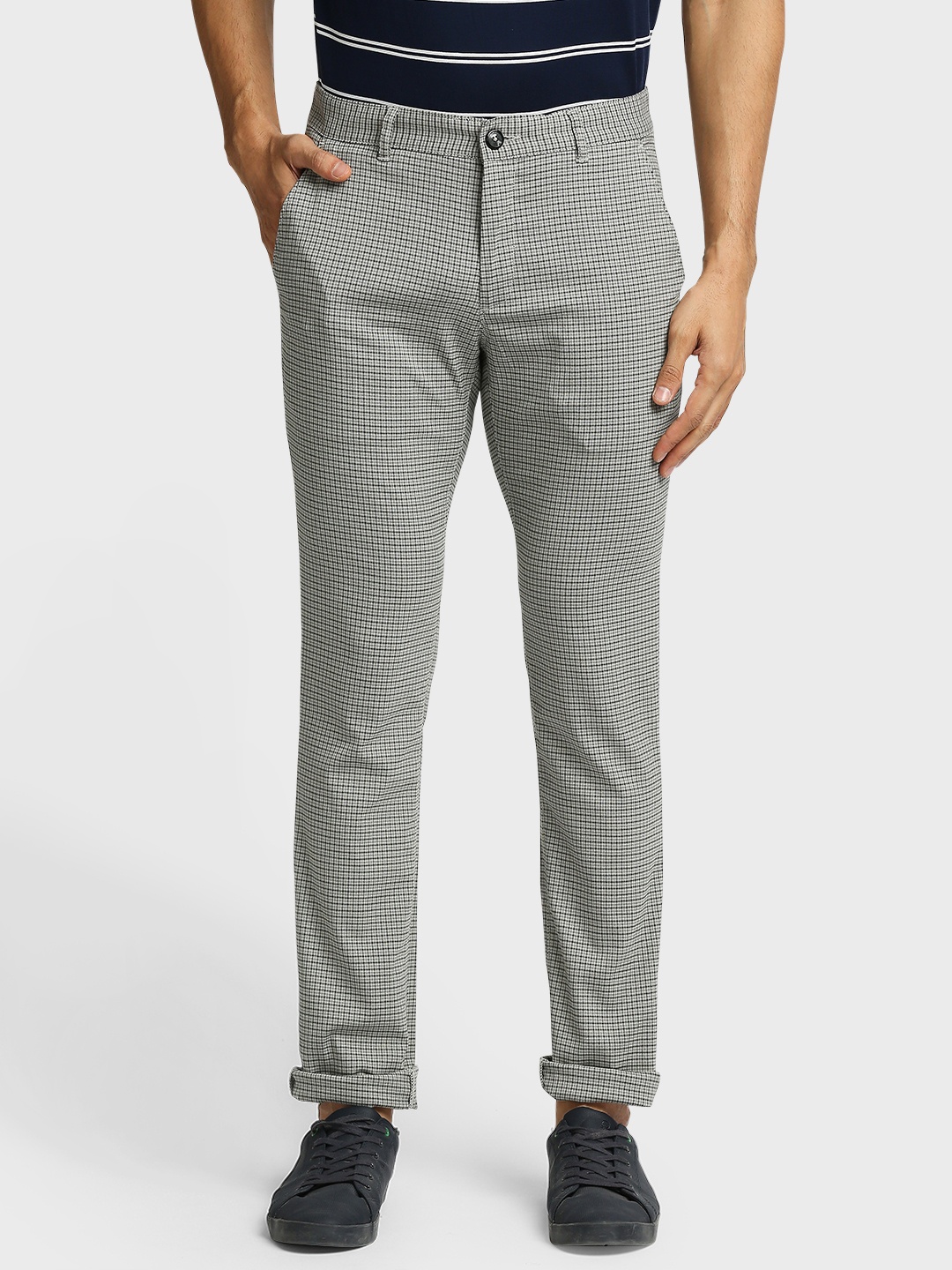 

ColorPlus Men Grey Regular Fit Trousers