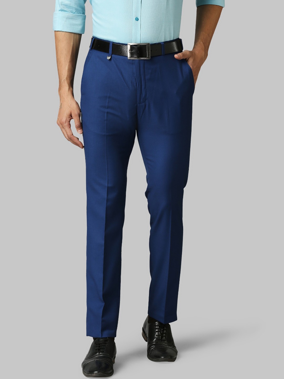 

Park Avenue Men Blue Slim Fit Trousers